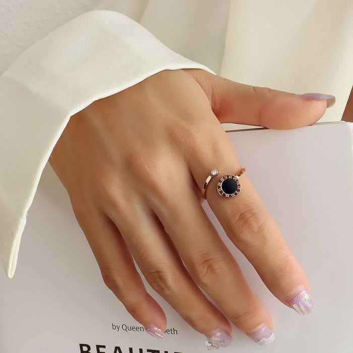 Wholesale New adjustable opening, no fading, sweet and personalized ring for women