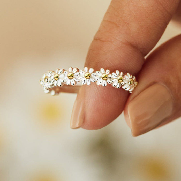Wholesale Fashion  Flower Ring Opening Adjustable Ring