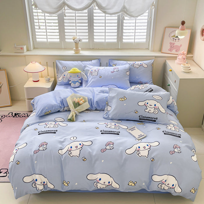 Wholesale Cartoon Bed Sheets, Dust Covers, Protective Covers, Skin Friendly and Frosted Bed Sheet JDC-SEE-AiErMei001