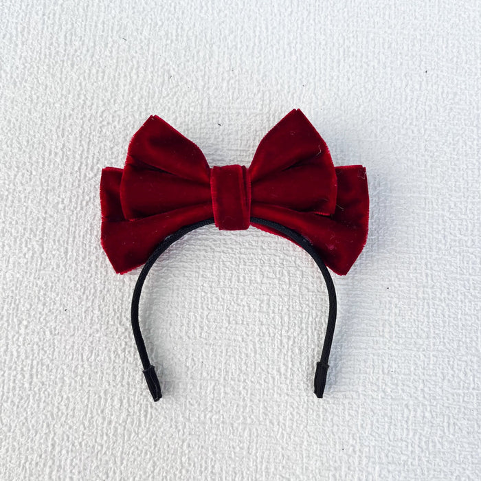 Wholesale Doll clothes sit party cloth cloth clothes accessories velvet bow hairband