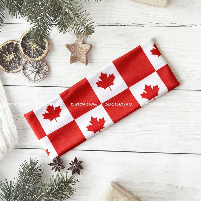 Wholesale Trendy Football Fan Headf Polyester Print Sweat-Absorbing Headband