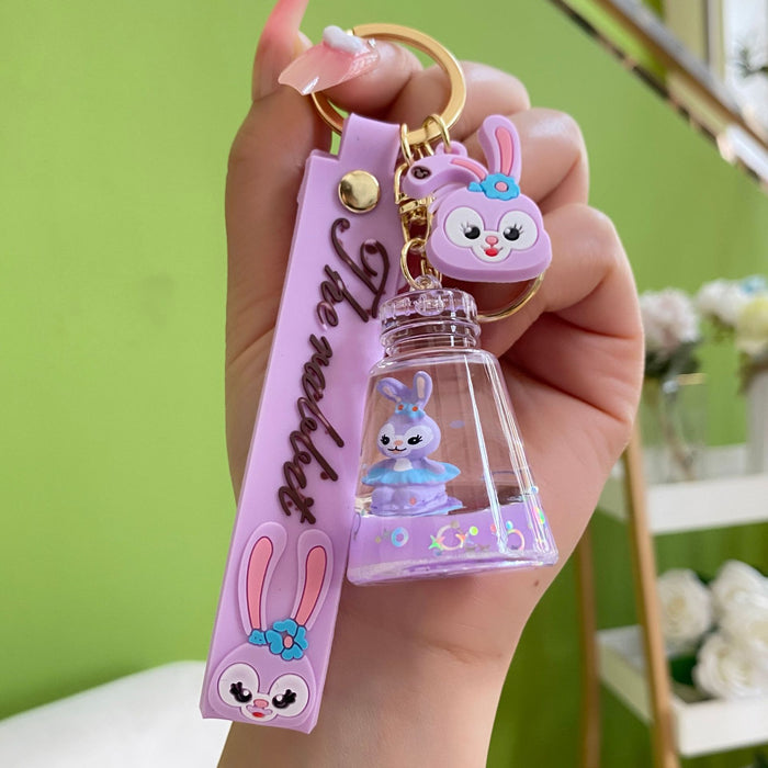 Wholesale Acrylic Quicksand Doll Keychain JDC-KC-YanG032