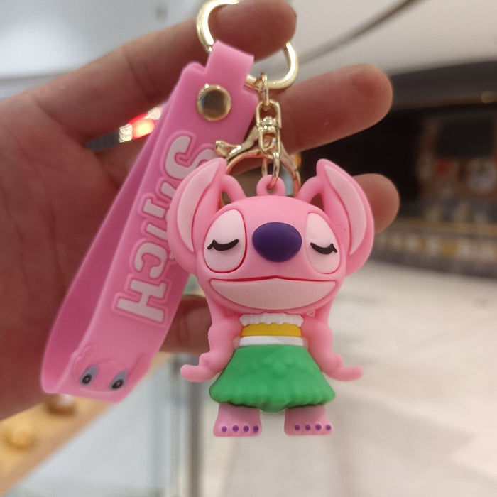 Wholesale Cartoon Silicone Anime Keychain JDC-KC-YiChang028