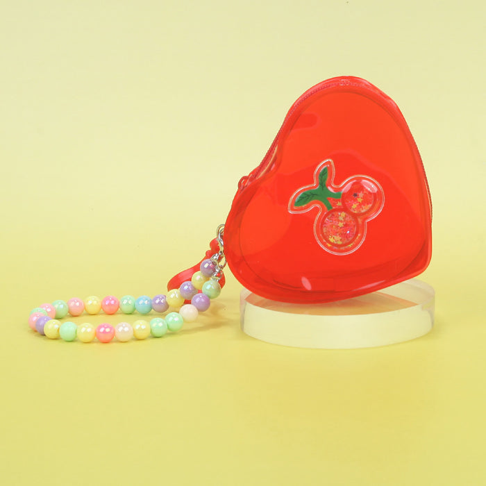 Wholesale Trendy Transparent PVC Jelly Coin Purse In Banana Color Portable Small Storage Pouch With Keychain Cute Everyday Bag Charm For Resale
