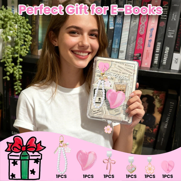 Wholesale Candy-colored gradient heart-shaped mobile phone dust plug