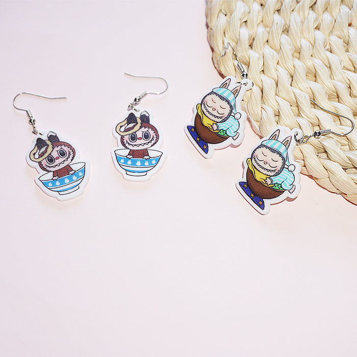 Wholesale Acrylic earrings cartoon cute earrings pendant jewelry