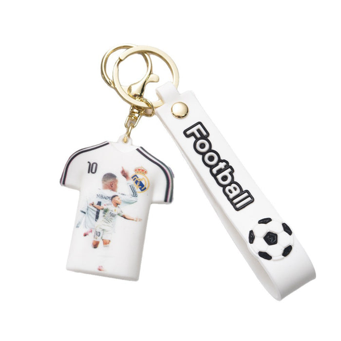 Wholesale Soccer Jersey Keychain Pendant PVC Car Key Accessory Gift MOQ≥2