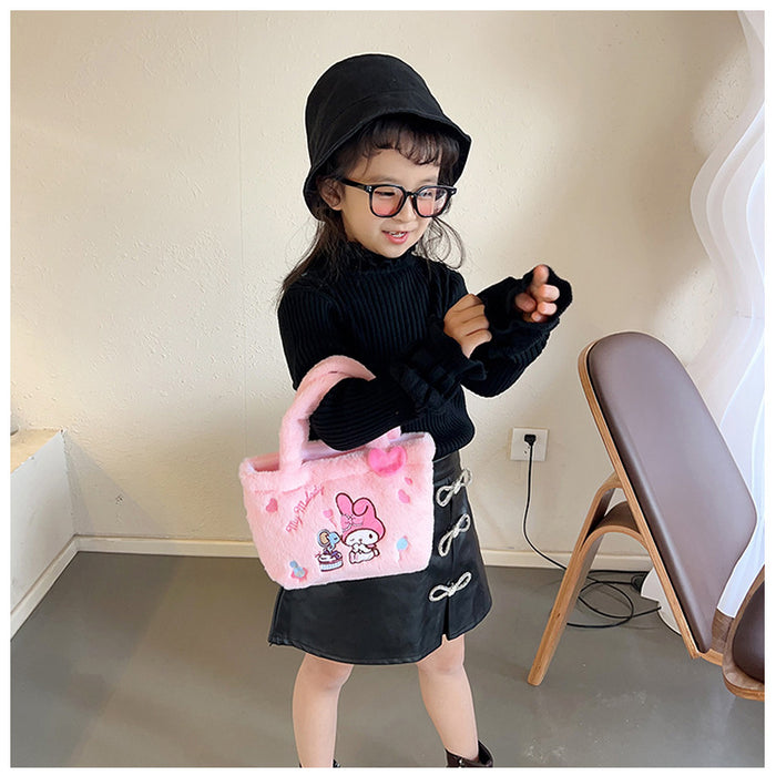 Wholesale New cartoon large capacity single shoulder pencil case, cute stationery bag, makeup bag, backpack, children's bag