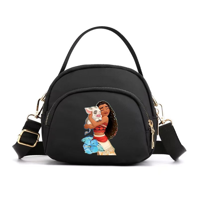 Wholesale Cartoon Printed Small Square Bag Mini Mobile Phone Bag Casual Simple Nylon Cloth Bag