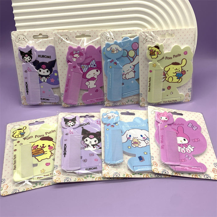 Wholesale Cartoon Cute Folding Mirror Comb (S) JDC-VM-YunL001