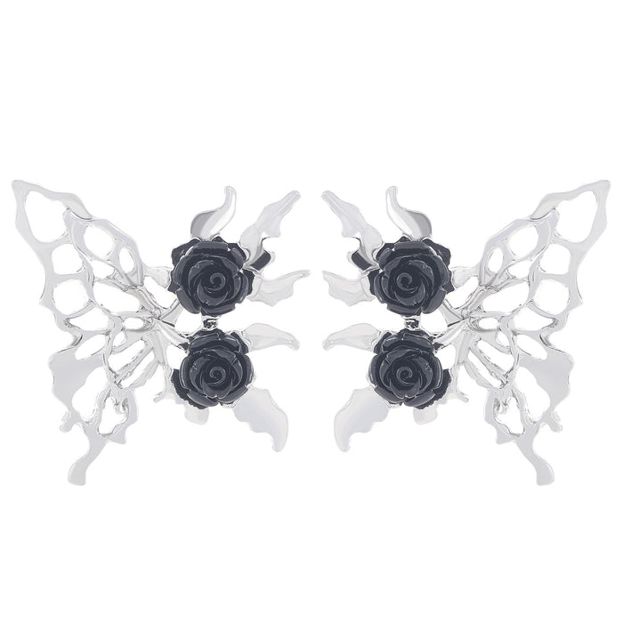 Wholesale hollow butterfly rose earrings Halloween earrings earrings women