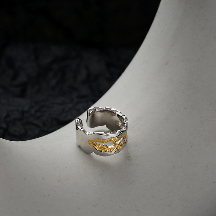 Wholesale S925 sterling silver ear clip design texture earrings for women