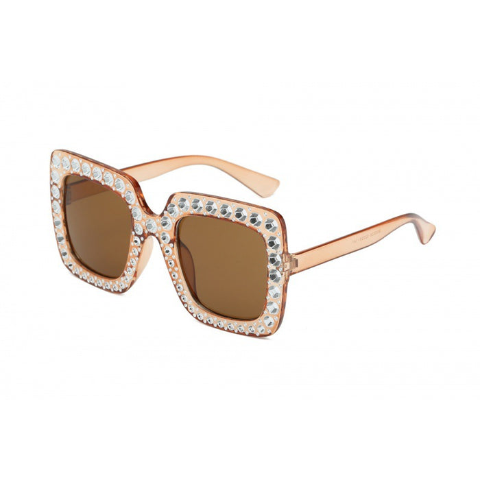 Wholesale Sunglasses Diamond Plated Large Frame Glasses Square Sunglasses Street Photography Trendy Glasses Personality