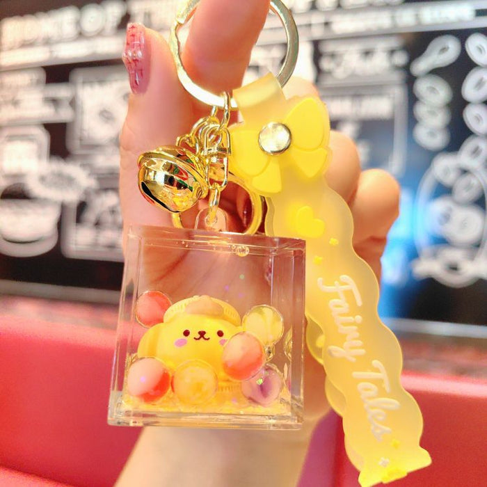 Wholesale Cartoon Acrylic Quicksand Keychain(S)JDC-KC-Aile005