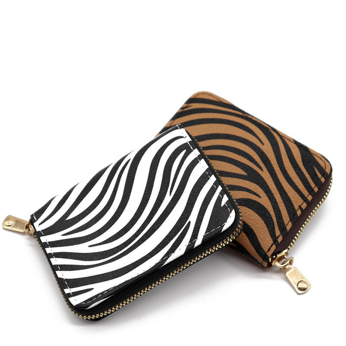 Wholesale Short Animal Print Organ Card Holder Coin Purse JDC-WT-DaoDao001