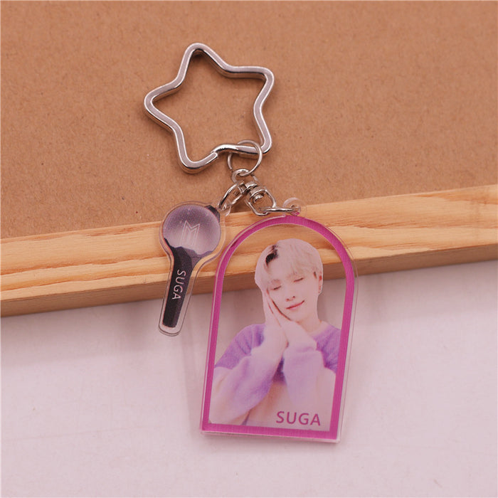 Wholesale Creative KPOP Acrylic Keychain JDC-KC-SuBo004