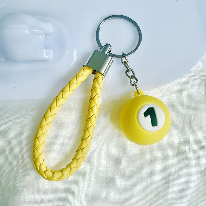 Wholesale  keychain  billiard doll key chain car bag ornaments