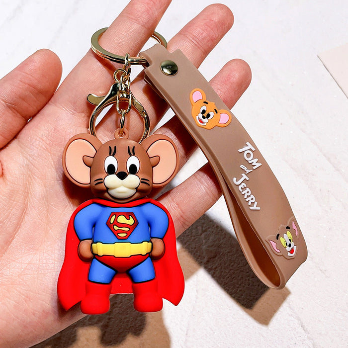 Wholesale Cartoon Silicone Doll Keychain JDC-KC-QiChao040