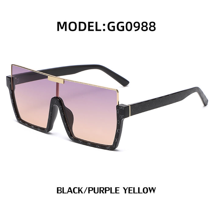 Wholesale Retro framed sunglasses, fashionable framed one-piece sunglasses