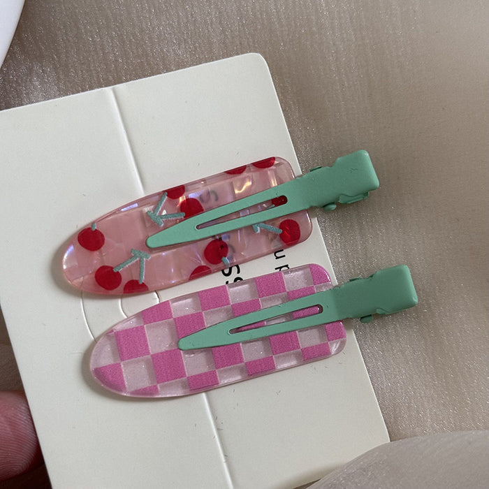 Wholesale 2-piece/set juice series hairpin clip seamless hairpin hair accessories glitter bangs clip