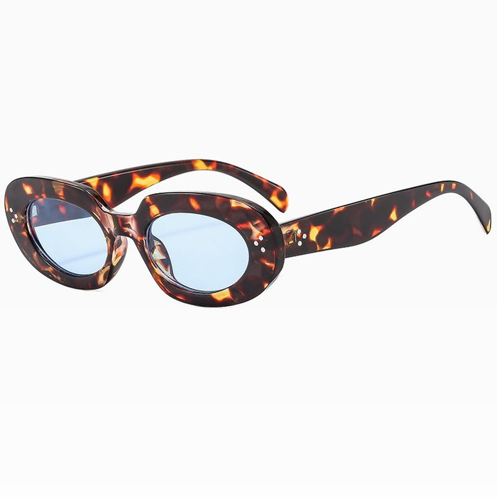 Wholesale Retro oval rice nail sunglasses, UV resistant fashionable sunglasses