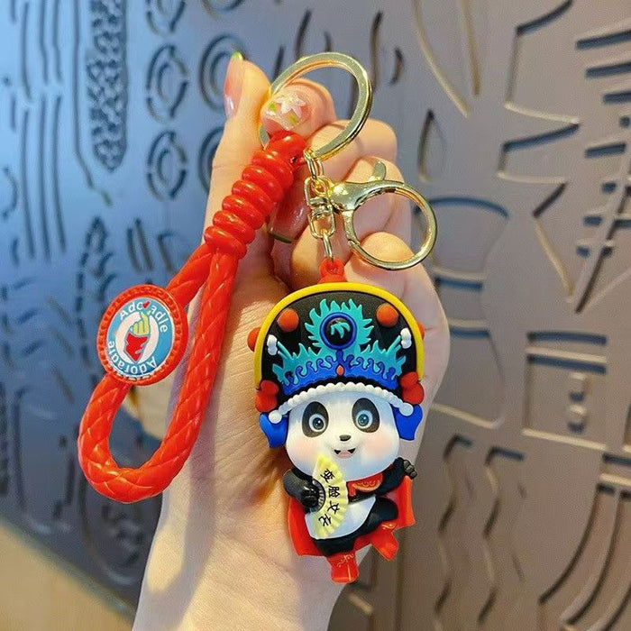 Wholesale Cartoon National Trend Opera Panda Cute Doll Keychain JDC-KC-ZT006