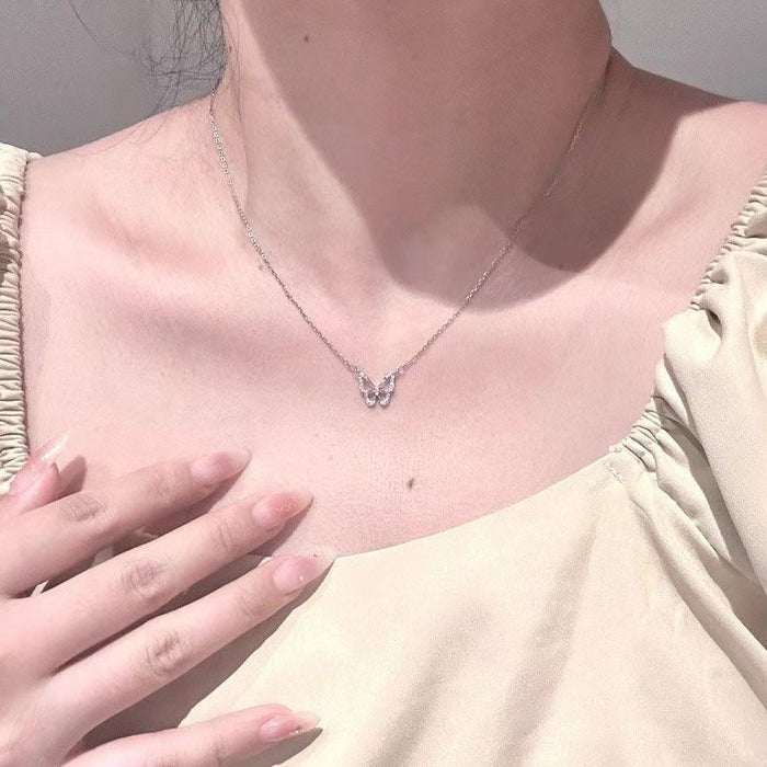 Wholesale  Necklace Pendant Moonlight Stone Neck Chain Clavicle