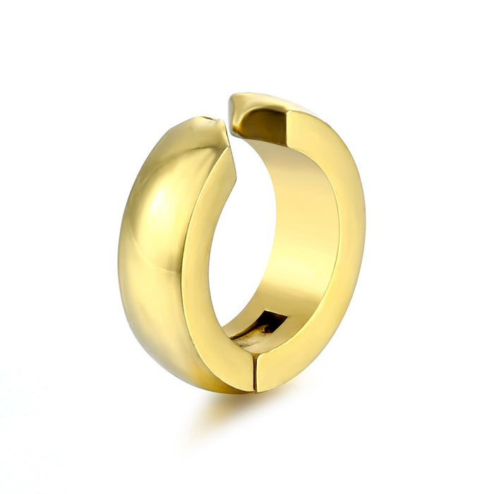 Wholesale Titanium steel ear clip without ear holes, trendy style ear buckle