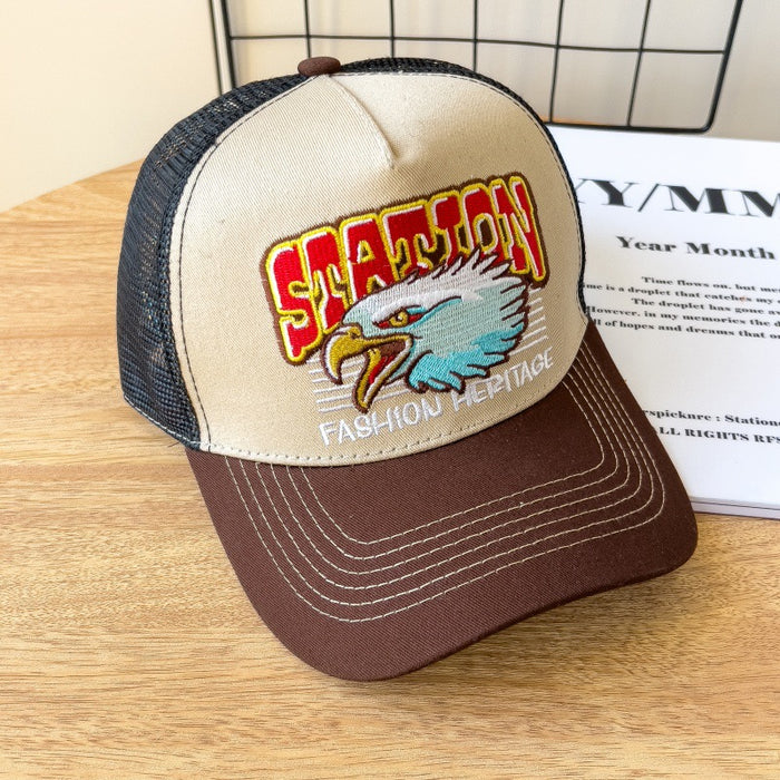 Wholesale Baseball Cap Hip-Hop Mesh Breathable Large Brim Peaked Cap for Adults