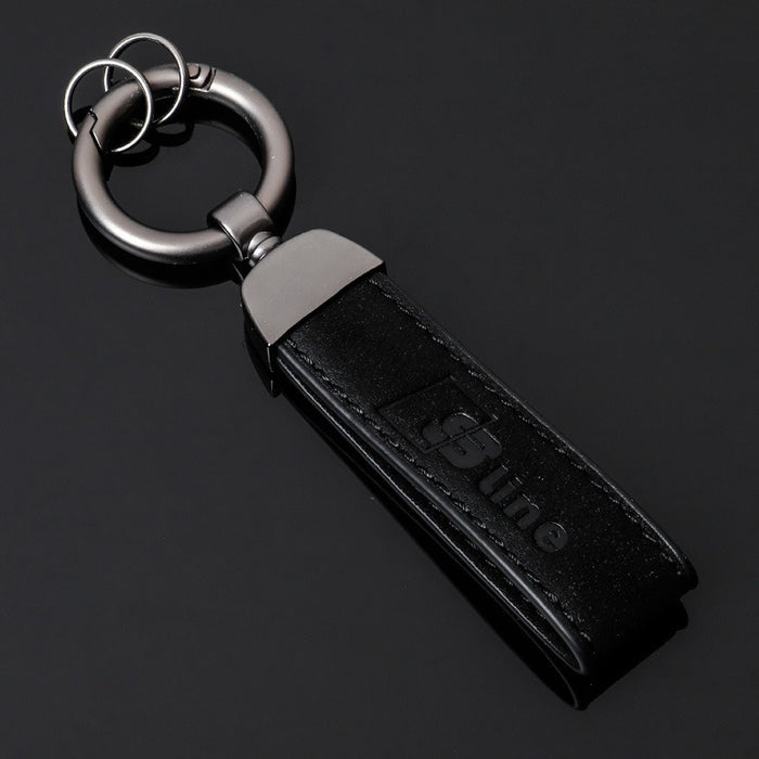 Wholesale Suede car logo keychain, steel stamp, Audi Volkswagen keychain, hanging accessory