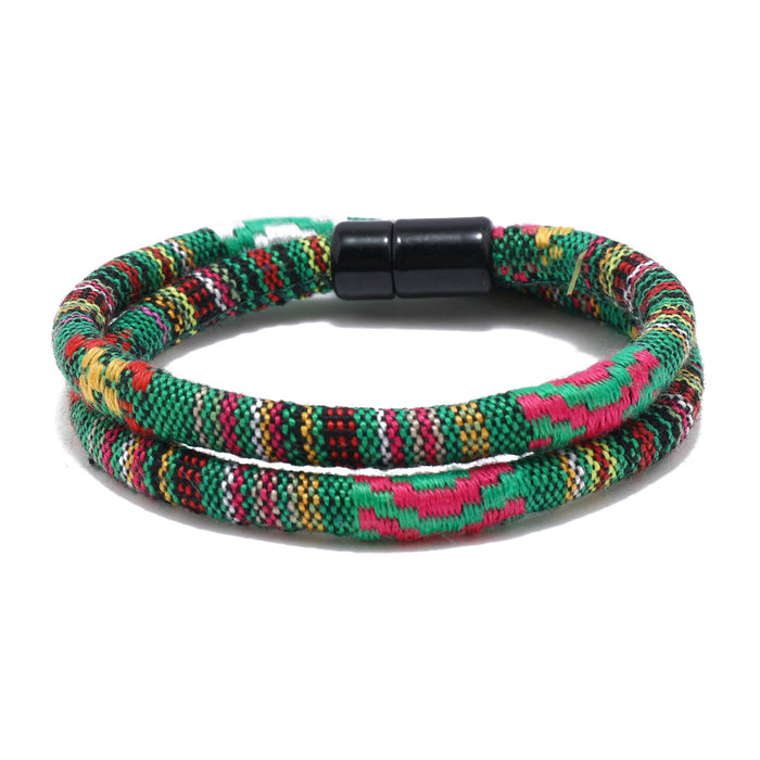 Wholesale Ethnic Style Men and Women Bracelet Colorful Fabric JDC-BT-XH028