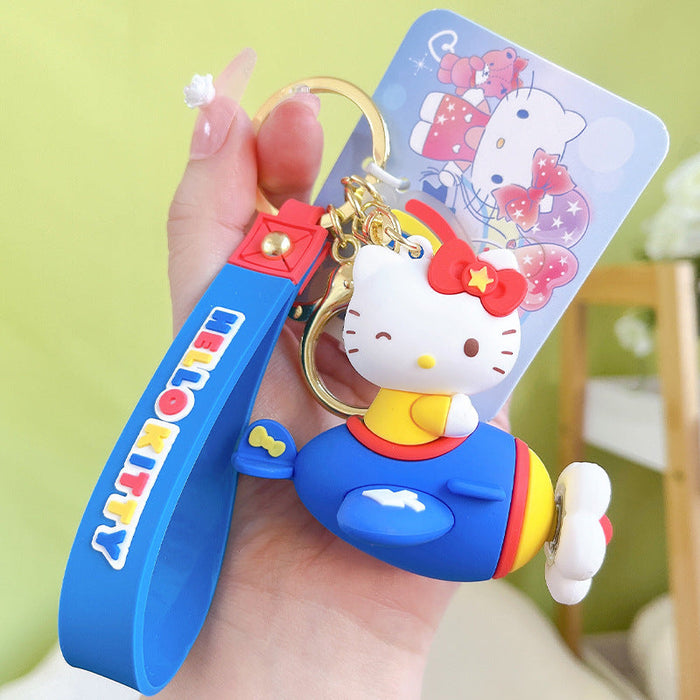 Wholesale Rotating Airplane Keychain JDC-KC-YanG002