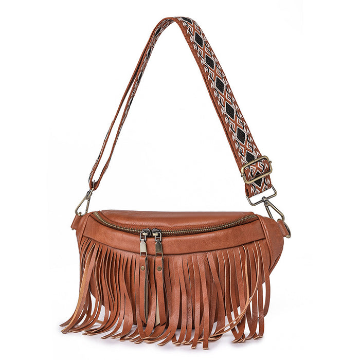 Wholesale Summer Vintage Tassel Pleated Shoulder Bag JDC-SD-YouYJ006