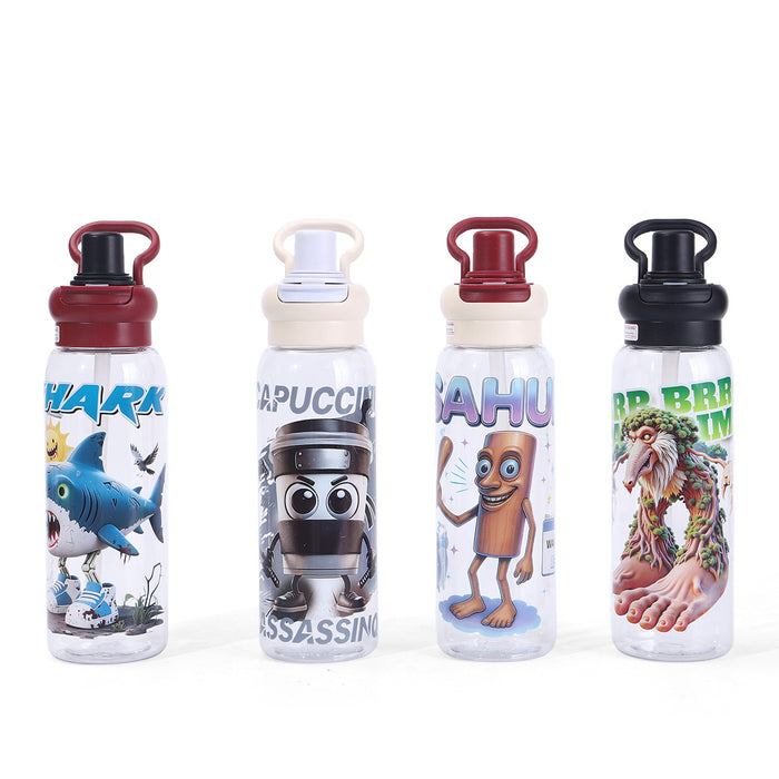 Wholesale Cute cartoon pattern plastic cups large capacity Tumblers