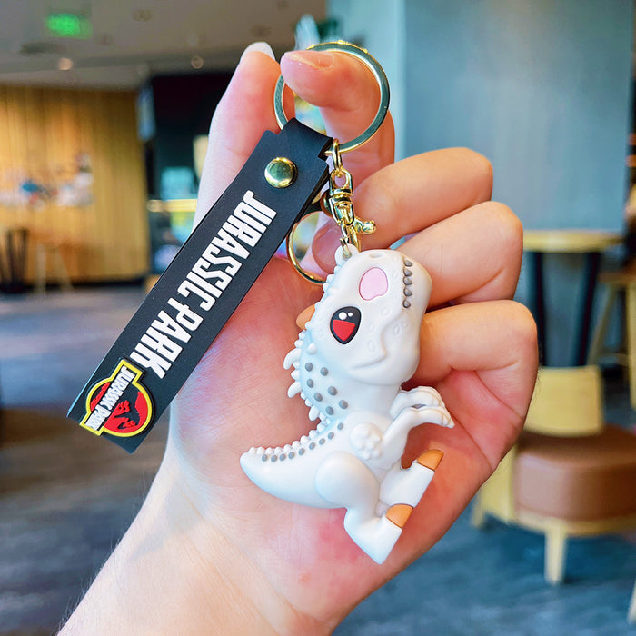 Wholesale Cartoon little dinosaur keychain doll car keychain souvenir school bag pendant small gift