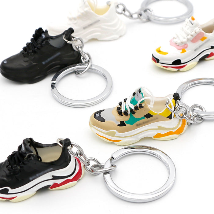 Wholesale PVC Basketball Shoe Model Keychain JDC-KC-QLPing012