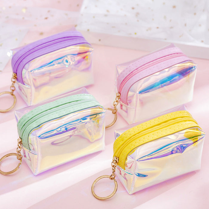 Wholesale PU Transparent Laser Coin Purse JDC-WT-YuanYi002