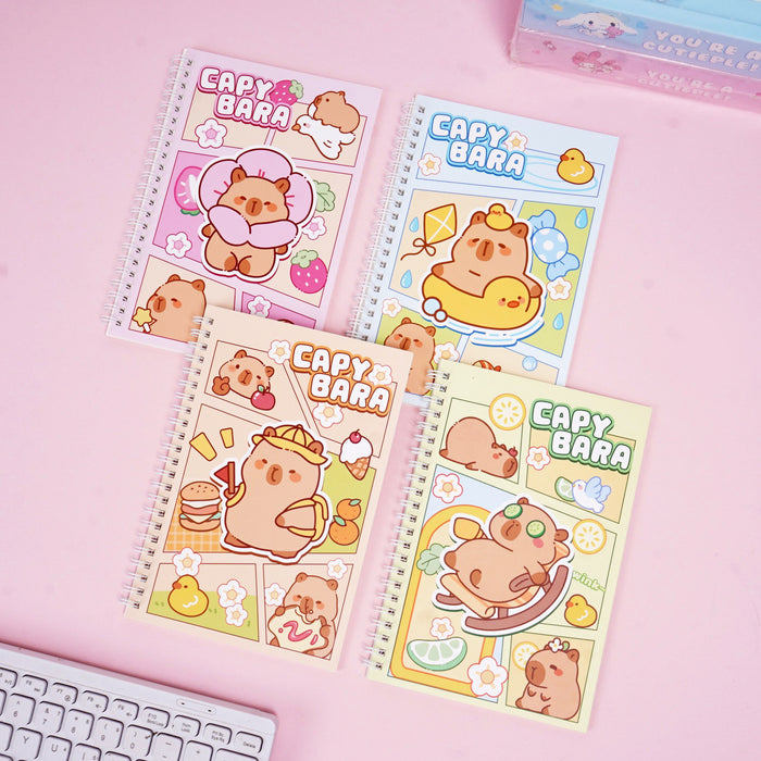 Wholesale 4pcs A5 Spiral 40-Page Student Creative Diary  Notebook