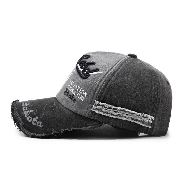 Wholesale Embroidered Men' s and Women' s Washed Baseball Cap