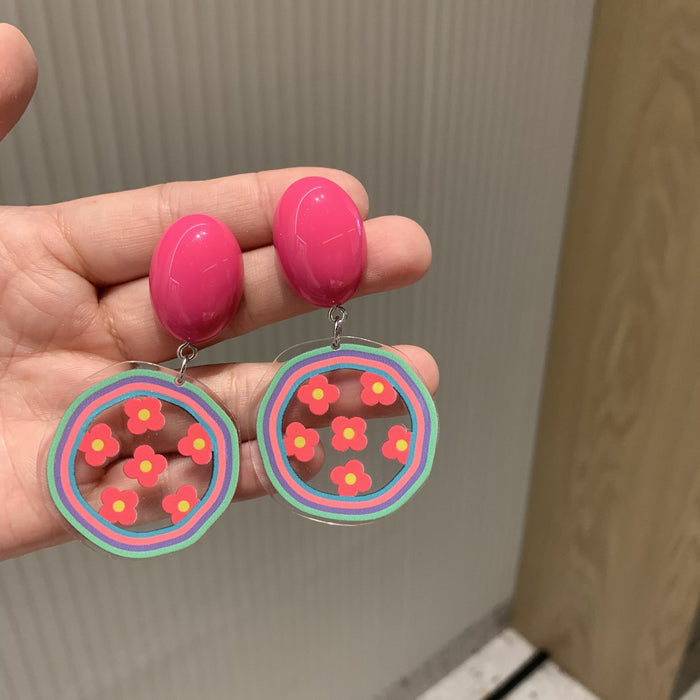 Wholesale Handmade Niche Design Silver Needle Earrings