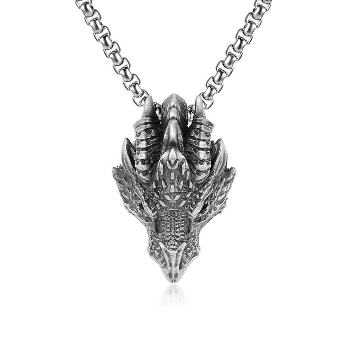 Wholesale Dragon Stainless Steel Men's Necklace JDC-NE-TuoPu003