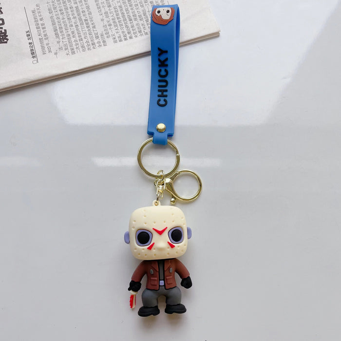 Wholesale Halloween cartoon doll silicone keychain JDC-KC-JuShu043