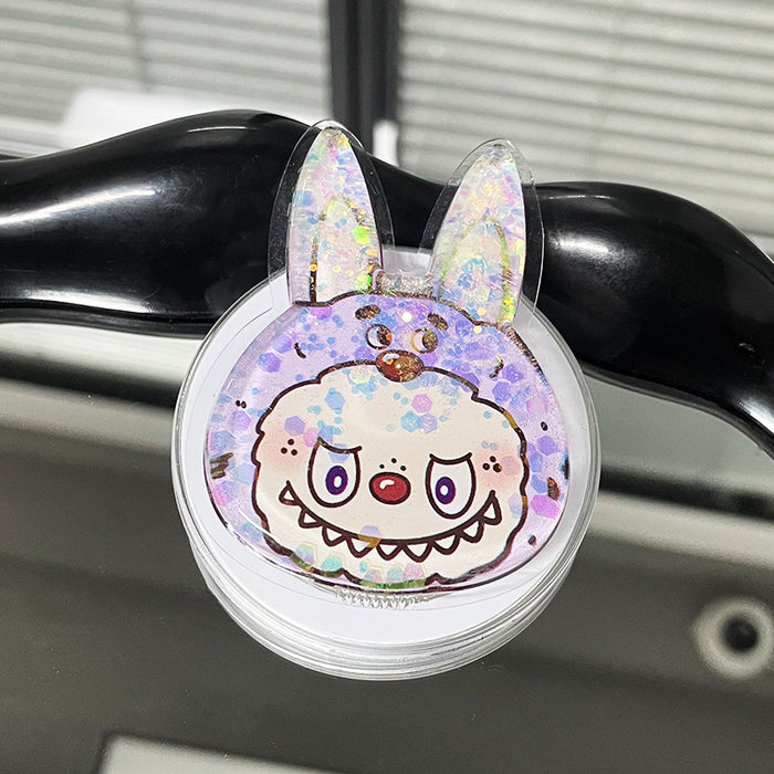 Wholesale Creative Flowing Sand Soft Pack Cartoon Phone Stand