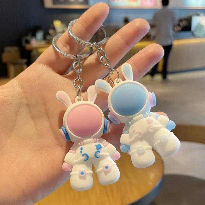 Wholesale  Space Rabbit Keychain - Keychains  Cartoon Doll Keychain Car Pendant Cartoon Keychain