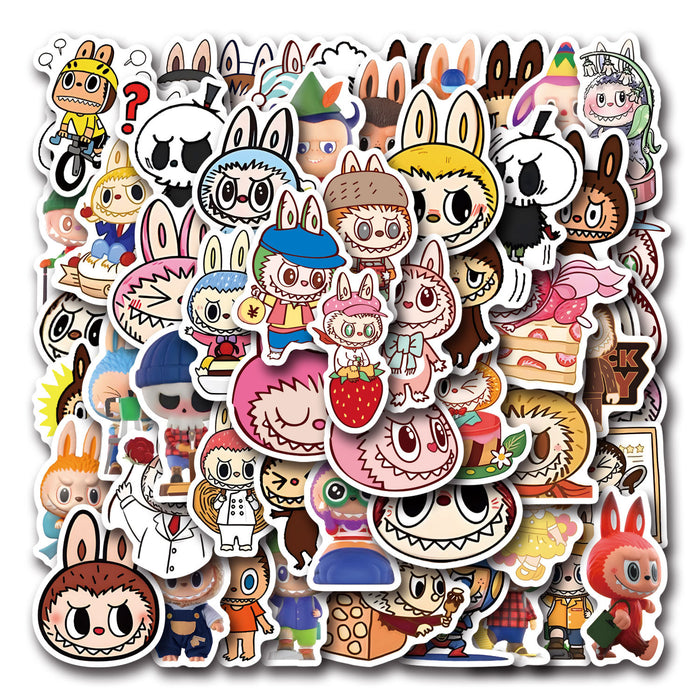 Wholesale 55/ 110PCS Cartoon Anime Sticker Cards for Mobile Phones and Water Bottle Decoration Waterproof Stickers