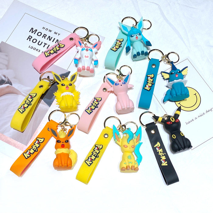 Wholesale Creative keychain cartoon figurine car keychain couple bag pendant