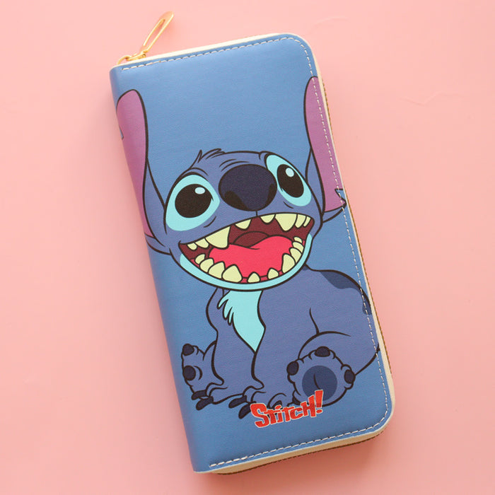 Wholesale PU Large Capacity Cartoon Cute Stitch Wallet JDC-WT- Jumei002