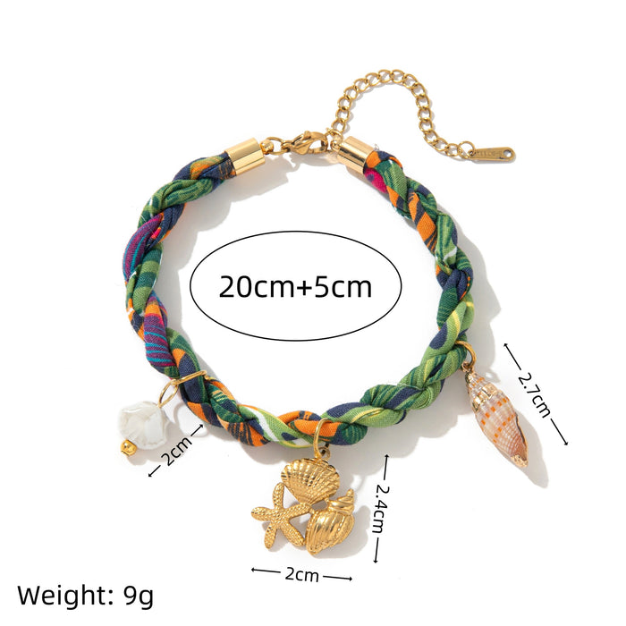 Wholesale Ocean Marine Life Scallop Pendant Choker Necklace Chic Fashion Jewelry Accessory Gift For Women