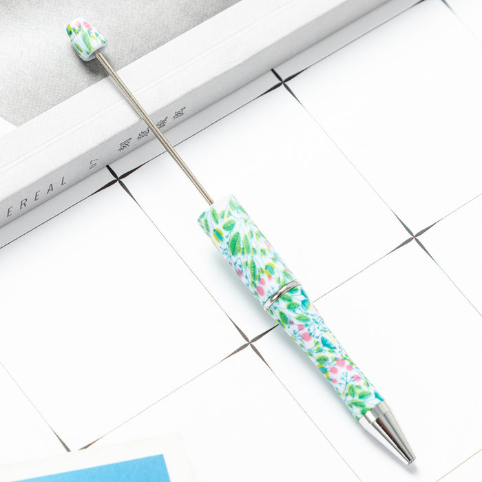 Wholesale DIY Beadable Pens Cow Print Leopard Print Christmas Plastic Pen DIY for Beaded JDC-PN-HuaH006