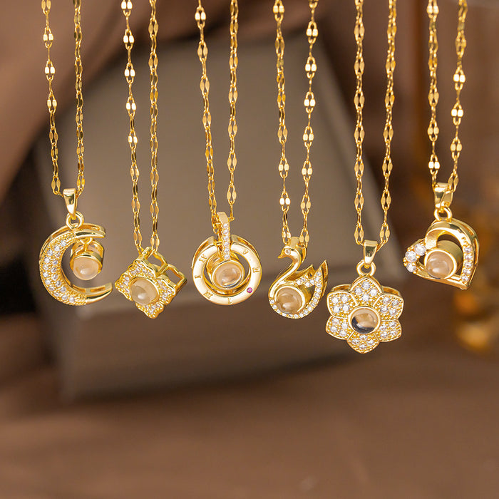 Wholesale Female Moon choker necklace